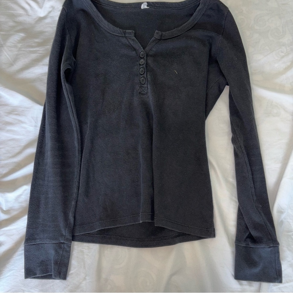 Black Long Sleeve  Top